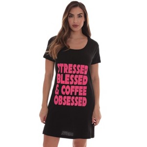 Just Love 100% Cotton Sleep Dress Night Shirt for Women - 1 of 3
