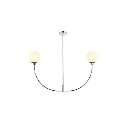 Elegant Lighting Nyomi 42 inch chandelier in Chrome