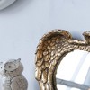 FONTOI Golden Wing Accent Mirror, Heart-Shaped Wall Mirror for Living Room, Entryway, Bedroom, Foyer, or Office, Gold, 22.4"*3.4"*15.8" - 2 of 4