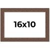 PosterPalooza | 16x10 Wide Barnwood Picture Frame, UV Acrylic, 6 Finishes - Grey, Brown, White, and Black - 2 of 4