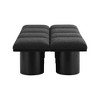 Meridian Furniture,Pavilion Boucle Fabric Bench - 3 of 4