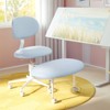 Pinmoco Upholstered Office Chair Adjustable Height Ergonomic Office Chair with Lumbar Support and Wheels - 2 of 4
