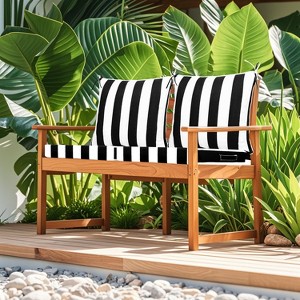 24x24 Inch Outdoor Deep Seat Cushion Set - Waterproof Fade-Resistant Patio Furniture Cushions with Removable Covers - 1 of 4