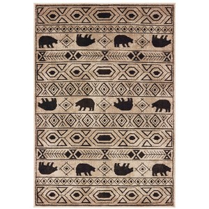 Oriental Weavers Woodlands 9651A Ivory/ Black Indoor Area Rug - 5'3" x 7'3" - 1 of 3