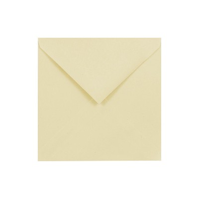 JAM Paper 7.5 x 7.5 Square Invitation Envelopes with Euro Flap Ivory 2792287