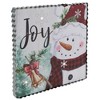 Northlight 12" LED Lighted 'Joy' Snowman Christmas Canvas Wall Art - 3 of 4