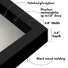 Americanflat 12x16 Shadow Box Frame with Polished Plexiglass, Silhouette Collection, Large Shadow Box Display Case for Tabletop, Black - 3 of 4