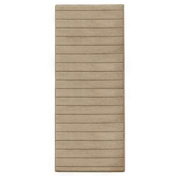 24"x58" MICRODRY Ultra Absorbent CoreTex Quilted Memory Foam Bath Mat/Runner with Skid Resistant Base Linen