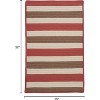 Colonial Mills Stripe It - Terracotta sample swatch Rug - 2 of 2