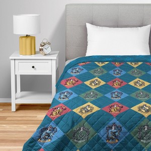 Warner Brothers Harry Potter Quilted Throw Blanket 60x80 inches - 1 of 4