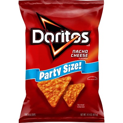 Doritos Nacho Cheese Flavor Party Size Tortilla Chips - 14.5oz