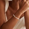 Turandoss Gold Initial Bracelets for Women Girls - Dainty Beaded Pearl Bracelets for Kids, Charm Letter Bracelet for Girl, Flower Girl Proposal Gifts - 3 of 4