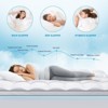 HYLEORY Dual Layer 4 Inch Memory Foam Mattress Topper, 2 Inch Gel Memory Foam and 2 Inch Cooling Pillow - 3 of 4