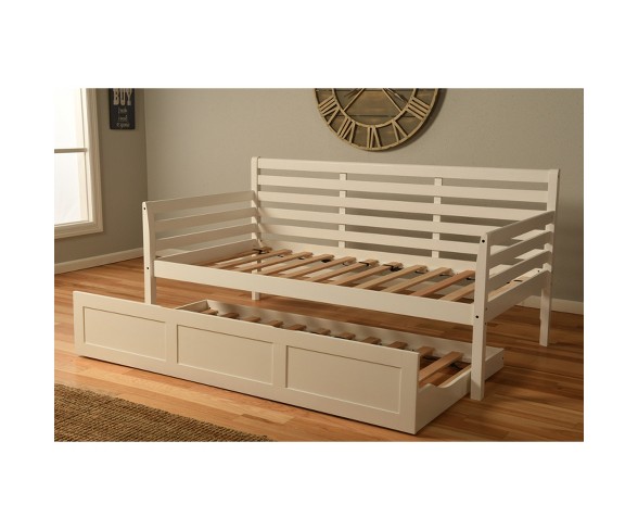 Yorkville Trundle Daybed White/Stone - Dual Comfort