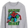 Men's - Marvel - St. Patrick's Day Amazingly Lucky Long Sleeve Graphic T-Shirt - 2 of 4