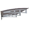 XIYUYEU Window Awning Door Canopy Exterior 79" x 34" Awnings for Doors Polycarbonate Aluminum Alloy with Valance - 3 of 4