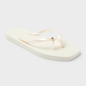 Women's Palmer with Charm Square Toe Flip Flops - Shade & Shore™ - 1 of 4