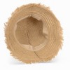 Anna-Kaci Women's Woven Bucket Hat with Soft Frayed Brim and Lightweight Straw Texture - 4 of 4