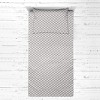 Bacati - Herringbone Gray Muslin 3 pc Toddler Bed Sheet Set 100 pecent cotton - 3 of 4