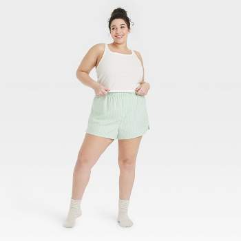 Colsie Women's Plus Size Retro Striped Lounge Pajama Shorts (3X Plus,  White) : : Clothing, Shoes & Accessories