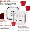3-Pack 8oz Glass Meal Prep Containers with Two 4oz Compartments, for Bariatric Meals - 2 of 4