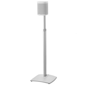 Sanus WSSA1 Height-Adjustable Wireless Speaker Stand for Sonos ONE, PLAY:1, and PLAY:3 - Each (White) - 1 of 4