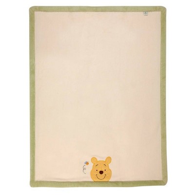 Disney Winnie The Pooh Peeking Pooh Super Soft Appliqued Baby Blanket