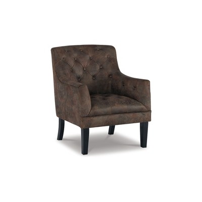 Signature Design by Ashley Traditional Drakelle Accent Chair, Mahogany