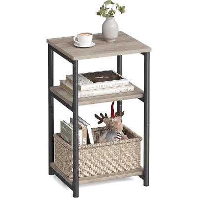 Side Table, Small End Table, Tall Nightstand for Living Room, Bedroom, Office, Bathroom