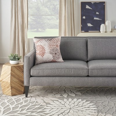 Sunny Aloha 20" Square Natural Polyester Outdoor Throw Pillow