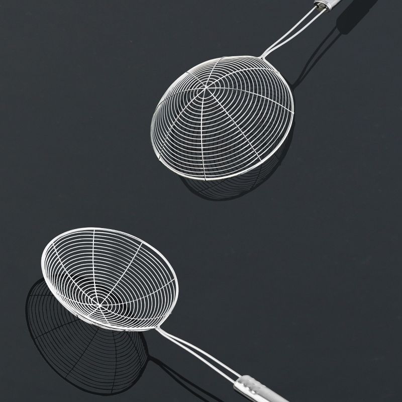 Unique Bargains Stainless Steel Mesh adle Skimmer Spoon Fry Utensil 6" Dia Strainers, 3 of 7