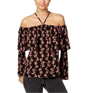 American Rag Womens Floral Cold Shoulder Blouse - 1 of 1