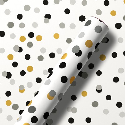 Graduation Roll Wrap Neutral Confetti 20 Sq Ft.