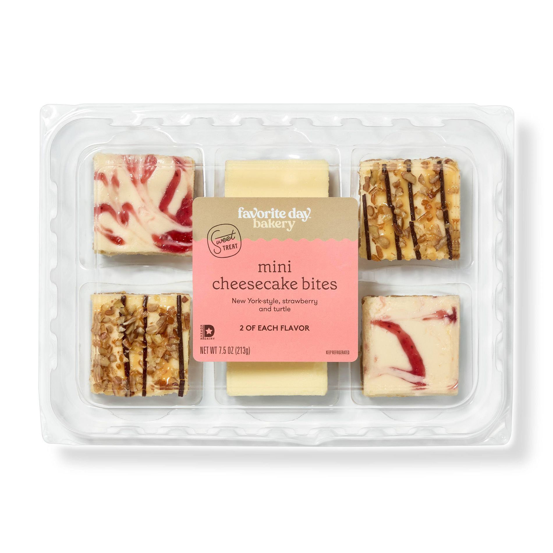 Mini Cheesecake Bites Sampler - 7.5oz/6ct - Favorite Day™