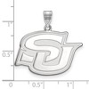 Black Bow Jewelry 14k White Gold Southern Jaguars NCAA Large Pendant - 3 of 4