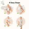 3pk Soothe Wren Swaddle Sleep Sacks, Organic Newborn Swaddles Wrap 0-3 Months, Soft Baby Wearable Blanket - 4 of 4