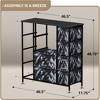 Sorbus Dresser with 12 Drawers - Chest Organizer Unit with Steel Frame Wood Top and handle - Black Frame Black Marble - 3 of 4