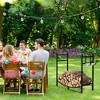 Costway 33'' Firewood Rack W/ Removable Kindling Holder Steel Fireplace Wood - 4 of 4