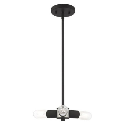 Black Crystal Mini 3-Light Candle Chandelier