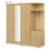 Chery Life 4-Door Wardrobe with Shelves, Drawers, and Full-Length Mirror - 4 of 4