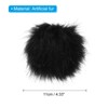Unique Bargains Fluffy Soft Elastic Faux Fur Pom Poms for Hats DIY Scarves 6 Pcs - 2 of 4