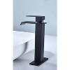 Gulches Waterfall Spout Single Handle Bathroom Sink Faucet - Premium Stainless Steel, Modern Design - 2 of 4