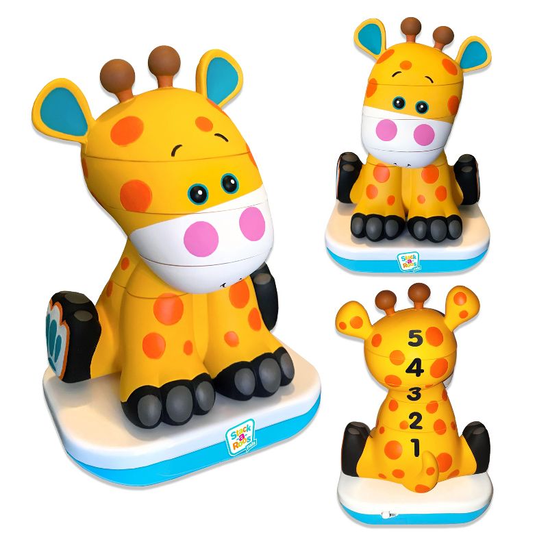 Stack-A-Roos Baby Giraffe Stacking Animal STEM Toy for Toddlers, 4 of 7