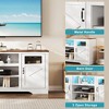 GustoWave Farmhouse TV Media Console Table for up to 65 Inch TV, 34.4" Tall TV Stand with Storage & LED Light - 4 of 4