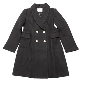 INSPIRE CHIC Women's Winter Double Breasted Lapel Neck Long Sleeve Outerwear Overcoat - 1 of 4