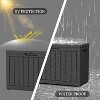 MaseiKar 50 Gallon Waterproof Deck Box, Lockable Resin Storage Box for Patio Furniture Cushions Garden Tools and Outdoor Delivery Storage - 4 of 4