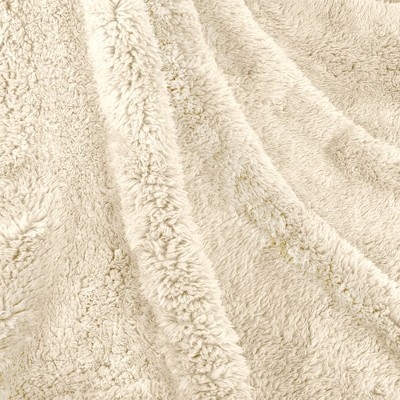 Large Beige Waterproof Sherpa Pet Blanket