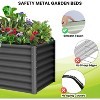 Raised Garden Bed, Metal Raised Garden Beds Outdoor, Rectangular Planter Box for Planting Plants, Vegetables and Flower - 4 of 4
