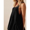 Clearlove Women Casual Summer Dresses Sleeveless Crew Neck Backless Tunic Mini Dress Loose Flowy Tank Sundress with Pockets - 2 of 4
