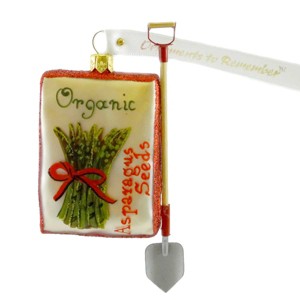 Ornaments To Remember 4.25 In Asparagus Seed Packet Spring Garden Gardener Plant Tree Ornaments - 1 of 2
